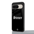 sinner back phone cover | glass case for google pixel 9