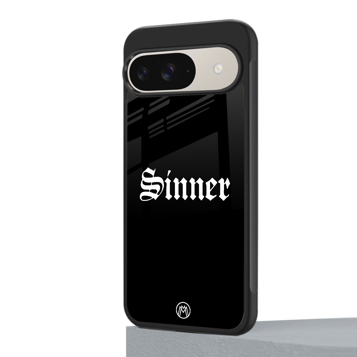 sinner back phone cover | glass case for google pixel 9