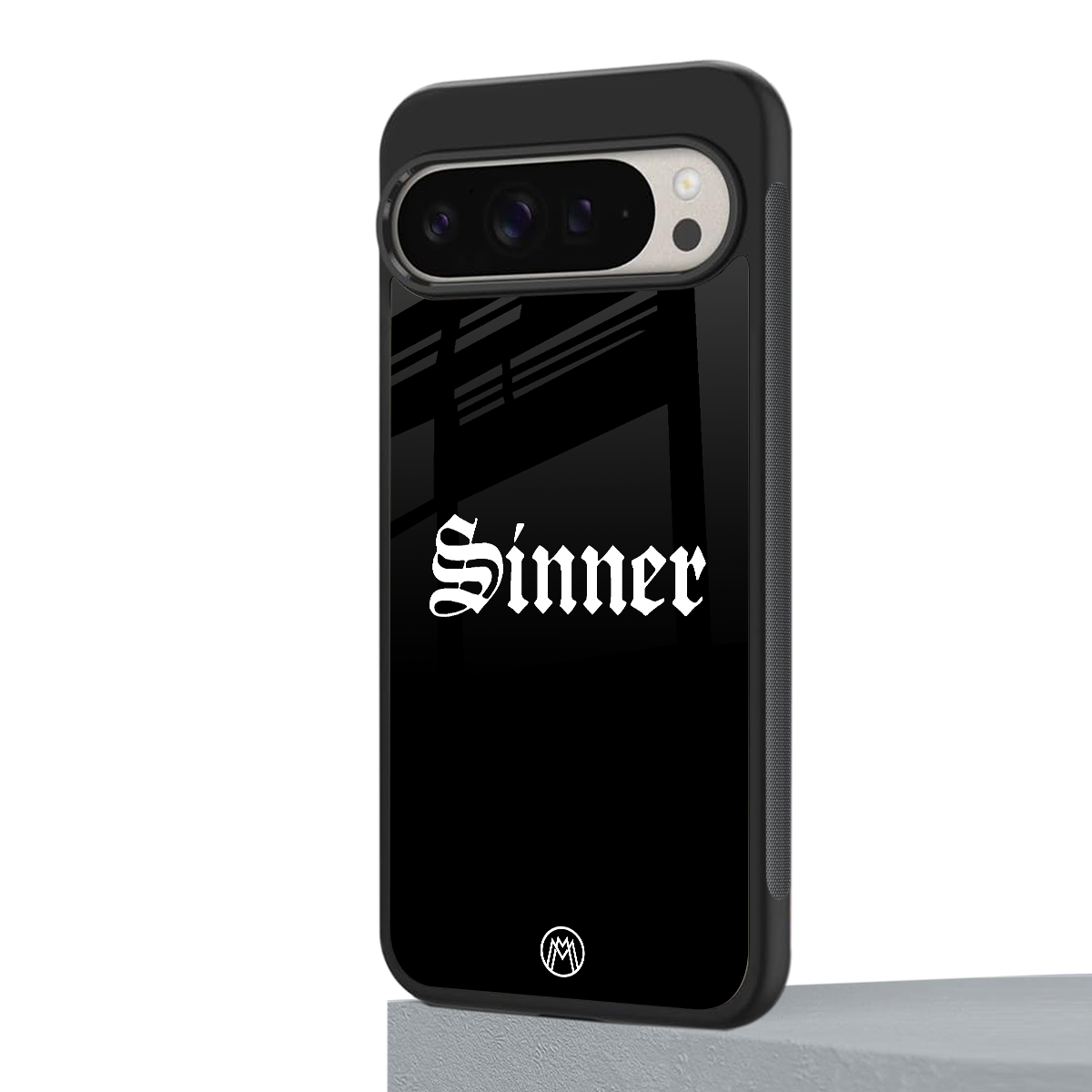 sinner back phone cover | glass case for google pixel 9 pro