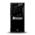 sinner back phone cover | glass case for samsung galaxy s23 ultra