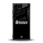 sinner back phone cover | glass case for samsung galaxy s23 ultra