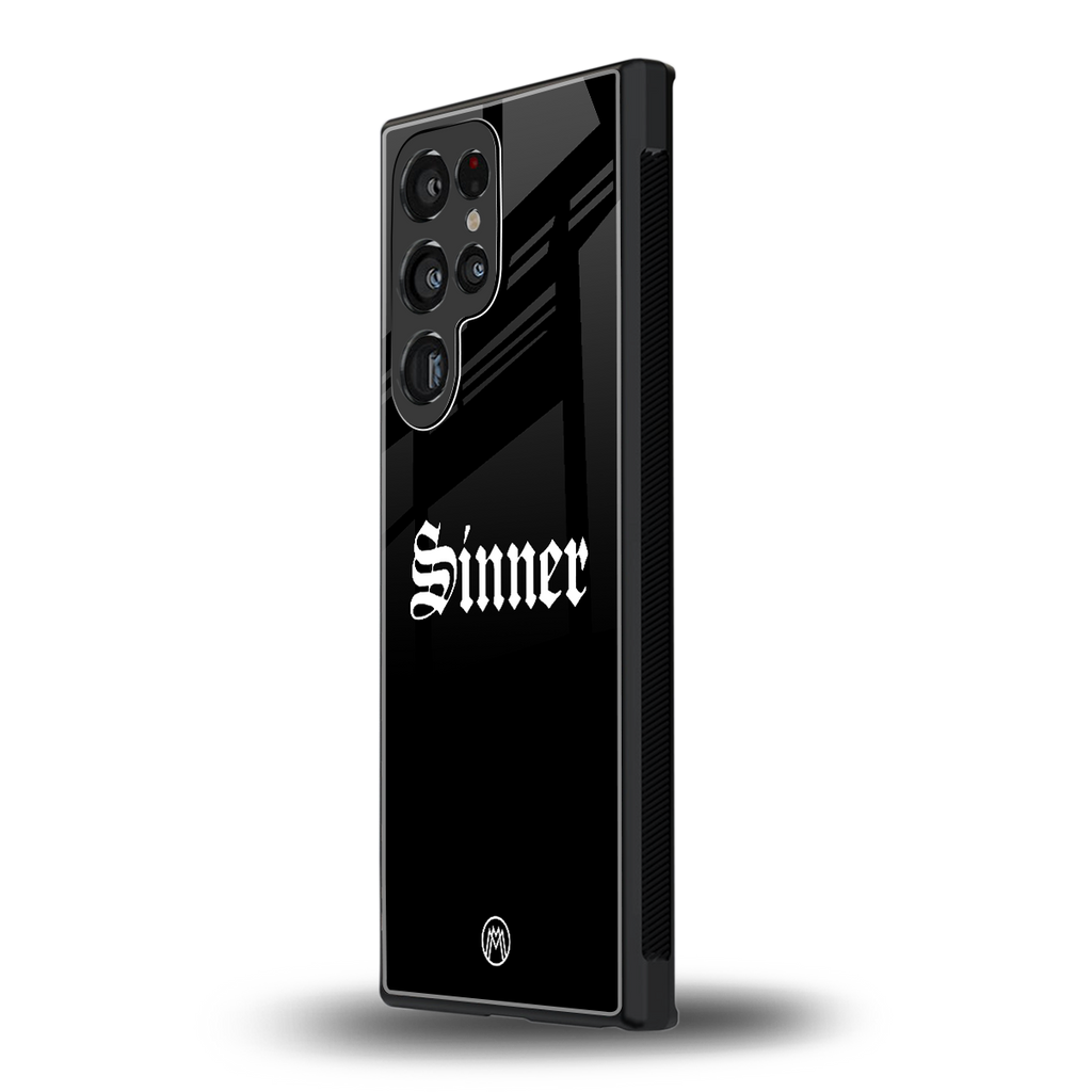 sinner back phone cover | glass case for samsung galaxy s23 ultra
