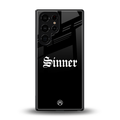 sinner back phone cover | glass case for samsung galaxy s25 ultra