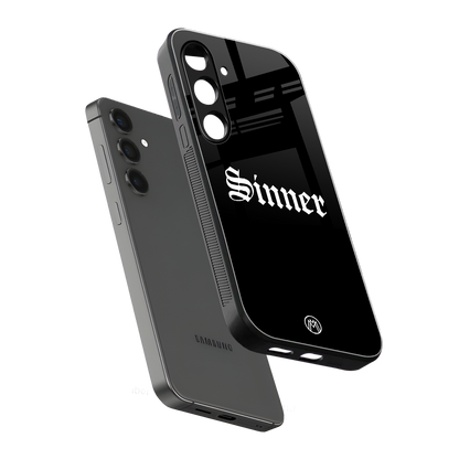 sinner back phone cover | glass case for samsung galaxy s23