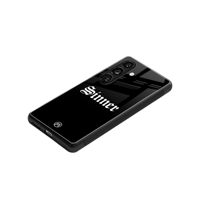 sinner back phone cover | glass case for samsung galaxy s23