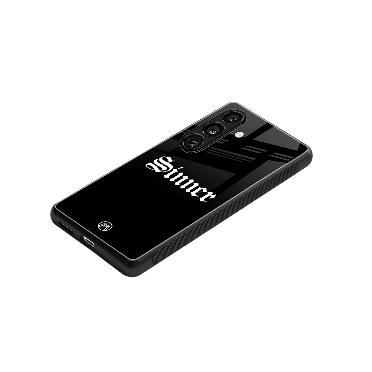 sinner back phone cover | glass case for samsung galaxy s24 plus