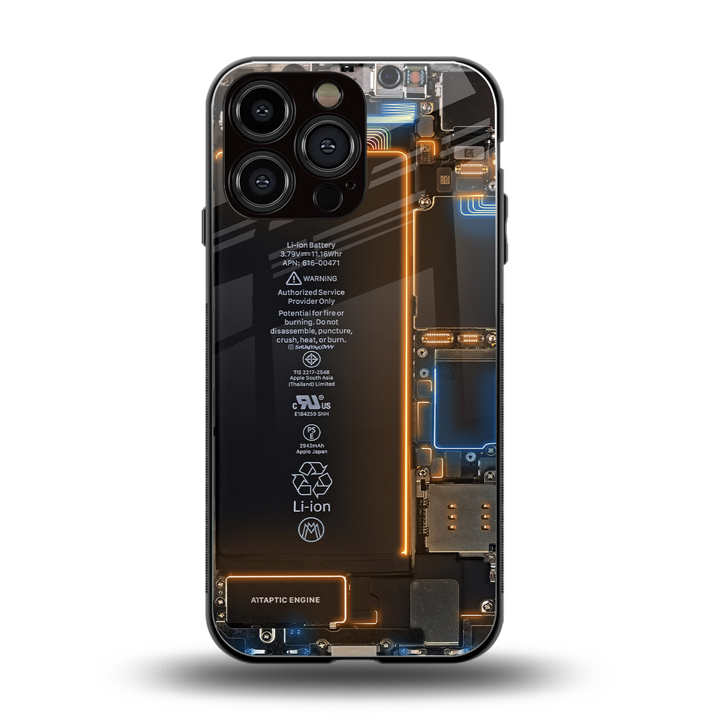 skeleton inside back phone cover | glass case for iphone 13 pro max