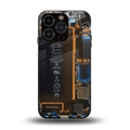 skeleton inside back phone cover | glass case for iphone 13 pro