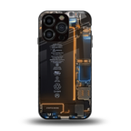 skeleton inside back phone cover | glass case for iphone 13 pro