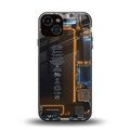 skeleton inside back phone cover | glass case for iphone 13