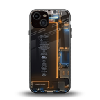 skeleton inside back phone cover | glass case for iphone 13