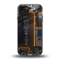 skeleton inside back phone cover | glass case for iphone 15