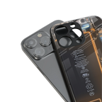 skeleton inside back phone cover | glass case for iphone 13 pro max
