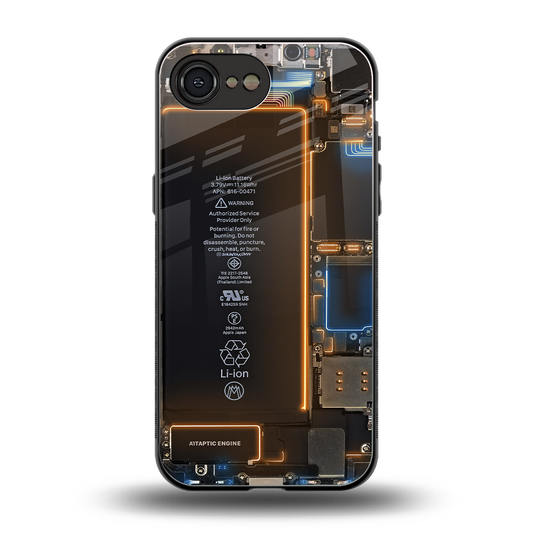 skeleton inside back phone cover | glass case for iphone 16e