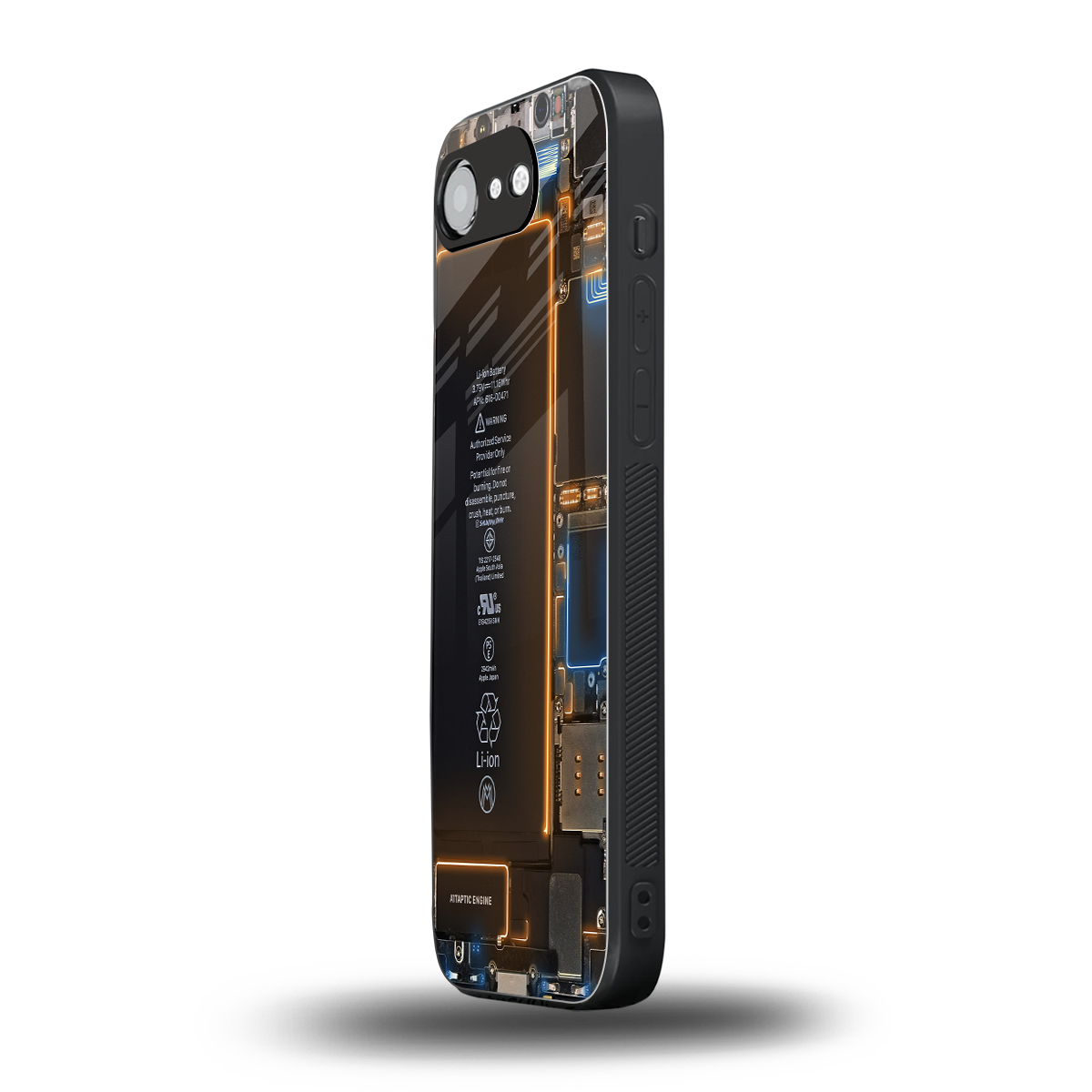 skeleton inside back phone cover | glass case for iphone 16e