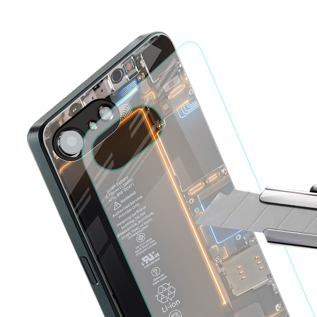skeleton inside back phone cover | glass case for iphone 16e