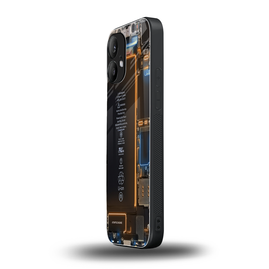 skeleton inside back phone cover | glass case for nothing phone 2