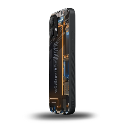 skeleton inside back phone cover | glass case for nothing phone 2