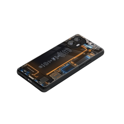 skeleton inside back phone cover | glass case for nothing phone 2