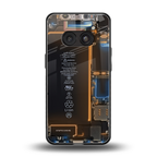 skeleton inside back phone cover | glass case for nothing phone 2a