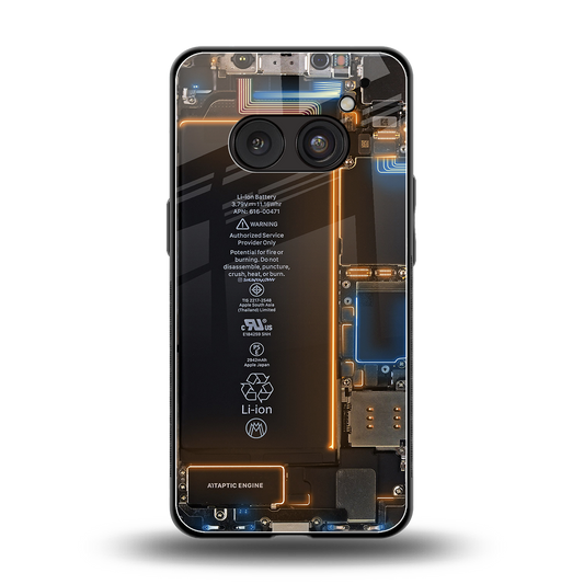 skeleton inside back phone cover | glass case for nothing phone 2a