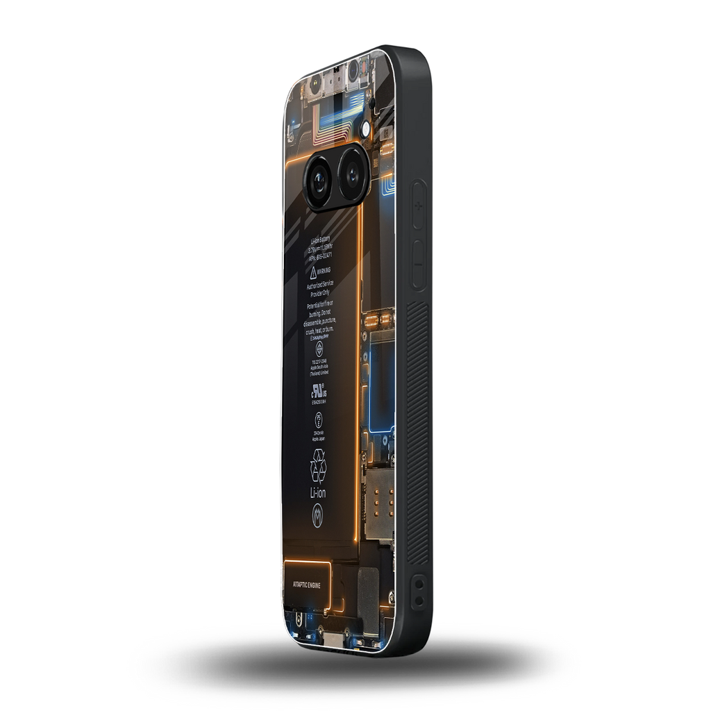 skeleton inside back phone cover | glass case for nothing phone 2a