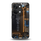 skeleton inside back phone cover | glass case for oneplus nord 3