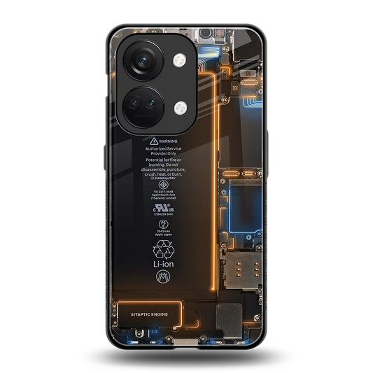 skeleton inside back phone cover | glass case for oneplus nord 3