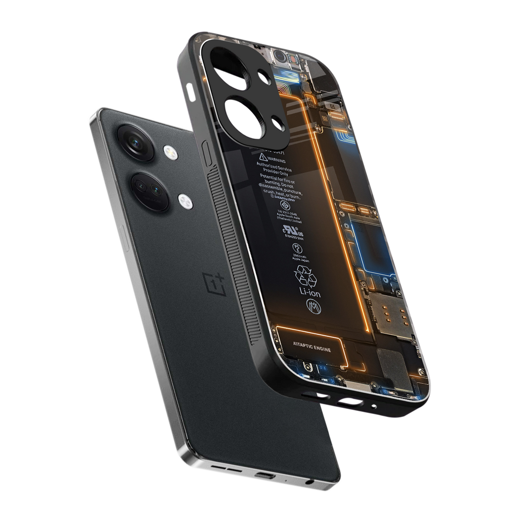 skeleton inside back phone cover | glass case for oneplus nord 3