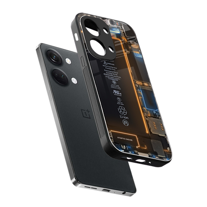 skeleton inside back phone cover | glass case for oneplus nord 3