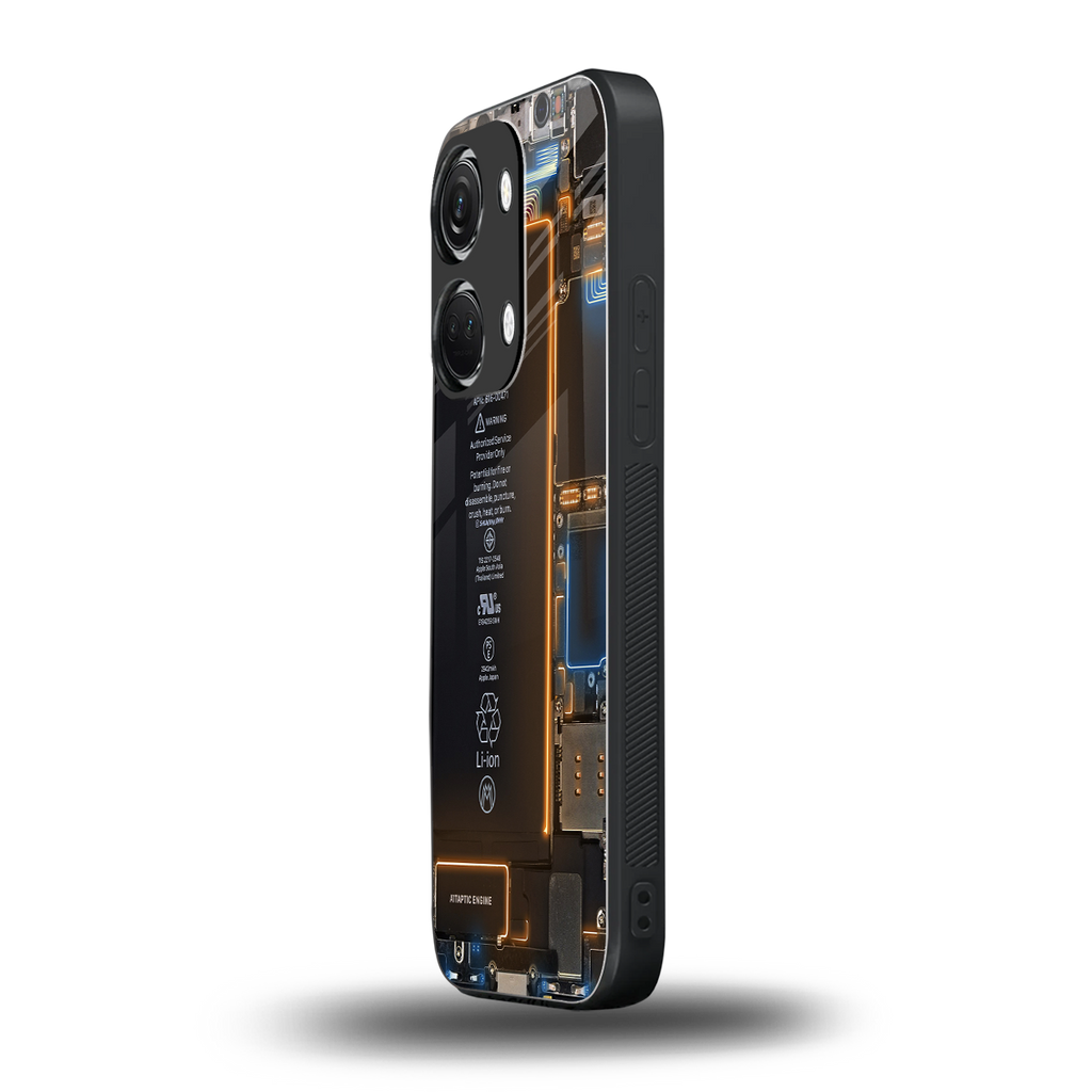 skeleton inside back phone cover | glass case for oneplus nord 3