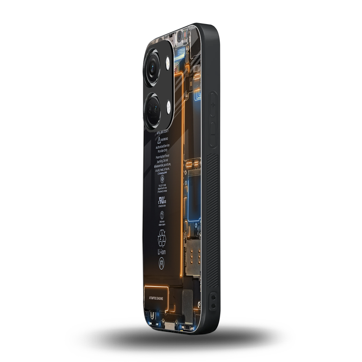 skeleton inside back phone cover | glass case for oneplus nord 3