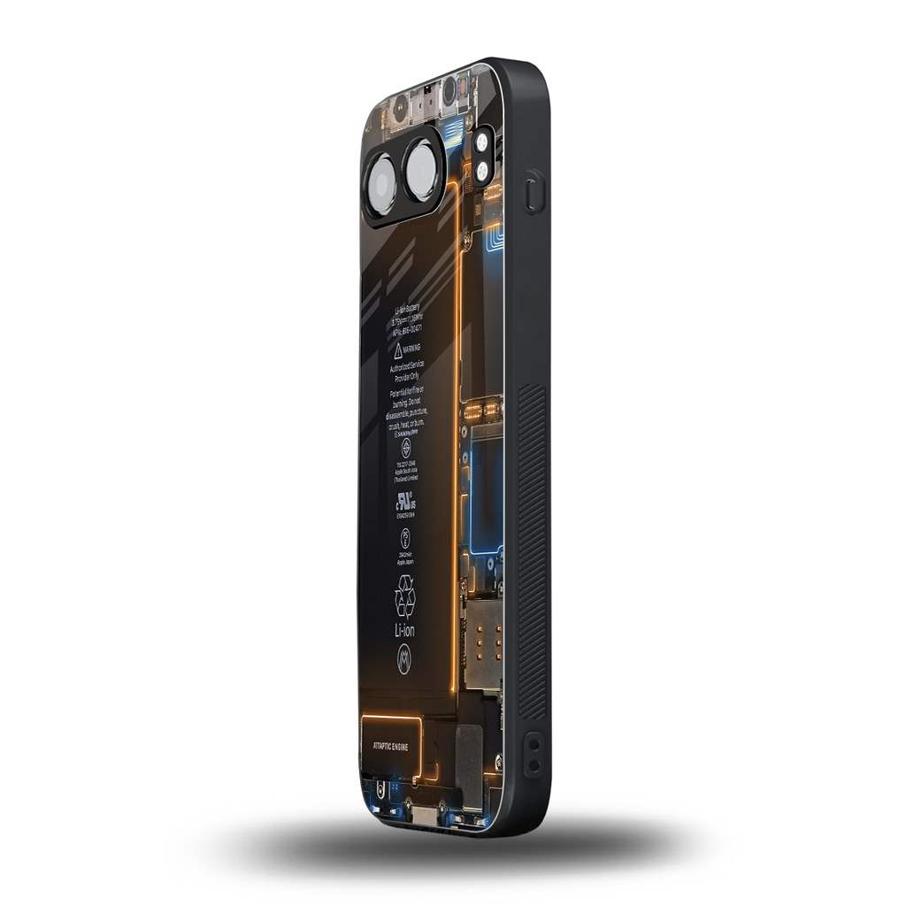 skeleton inside back phone cover | glass case for oneplus nord 4