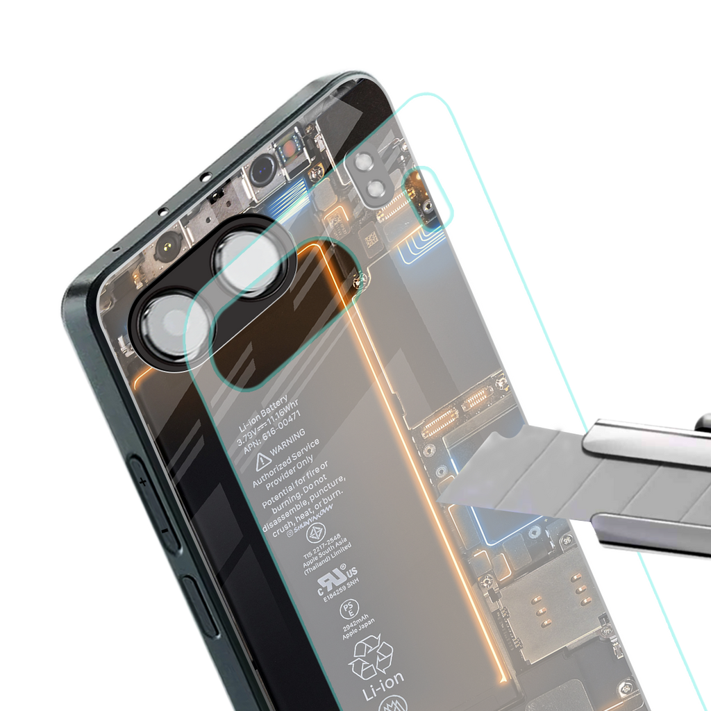 skeleton inside back phone cover | glass case for oneplus nord 4