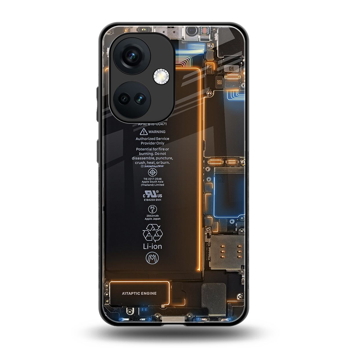 skeleton inside back phone cover | glass case for oneplus nord ce 3