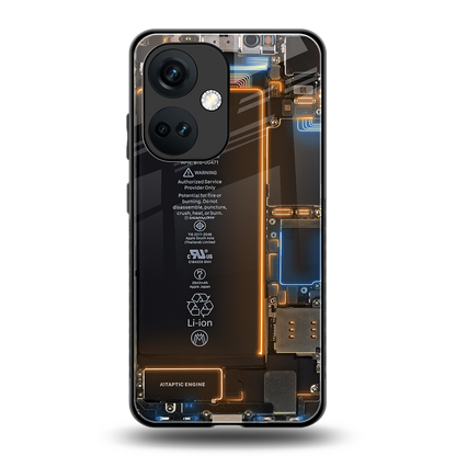 skeleton inside back phone cover | glass case for oneplus nord ce 3