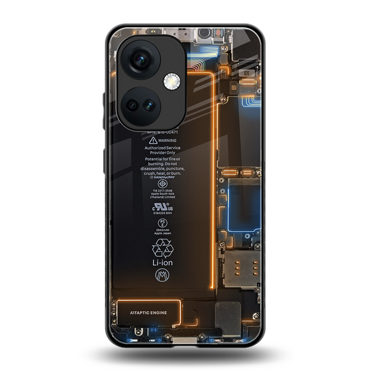 skeleton inside back phone cover | glass case for oneplus nord ce 3