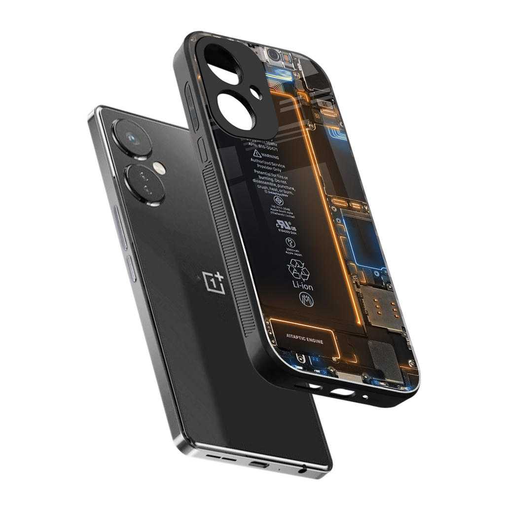 skeleton inside back phone cover | glass case for oneplus nord ce 3