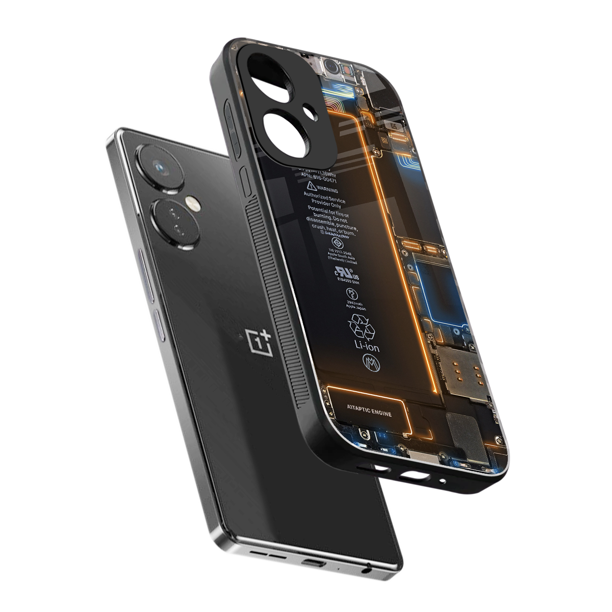 skeleton inside back phone cover | glass case for oneplus nord ce 3