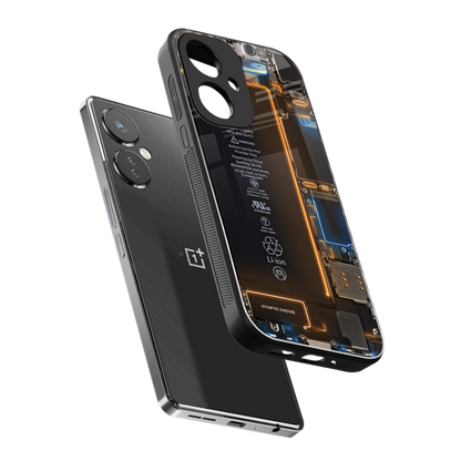 skeleton inside back phone cover | glass case for oneplus nord ce 3