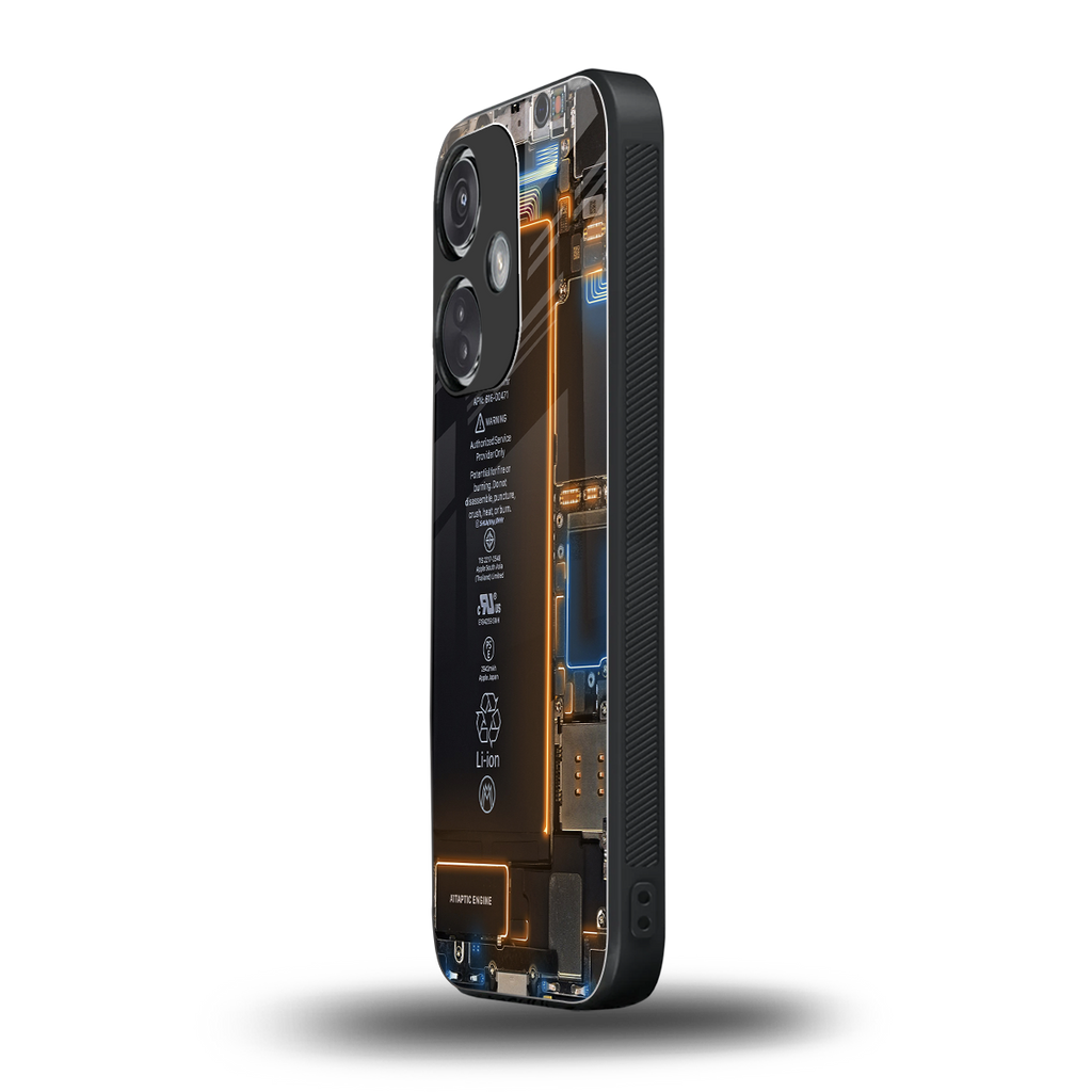 skeleton inside back phone cover | glass case for oneplus nord ce 3