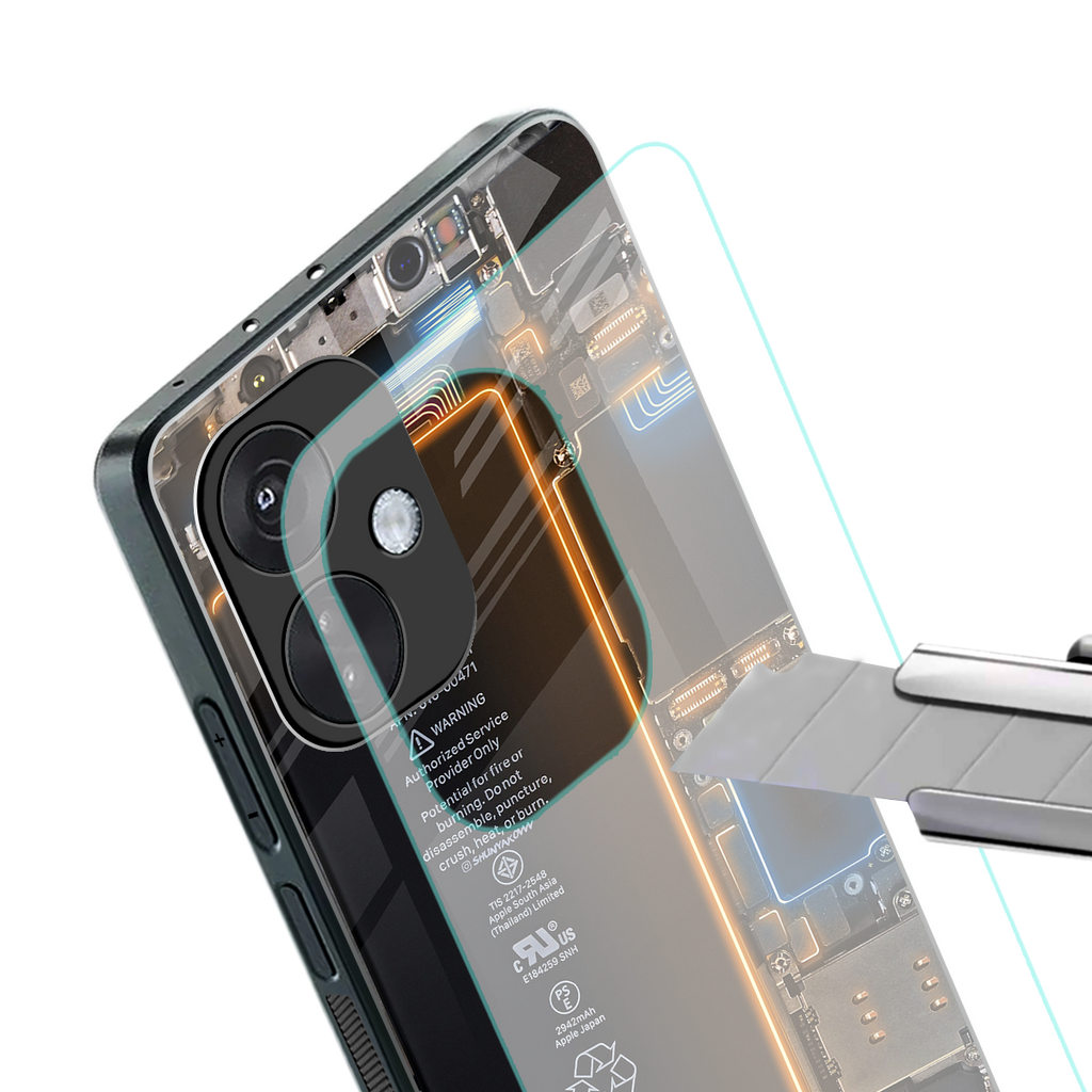 skeleton inside back phone cover | glass case for oneplus nord ce 3