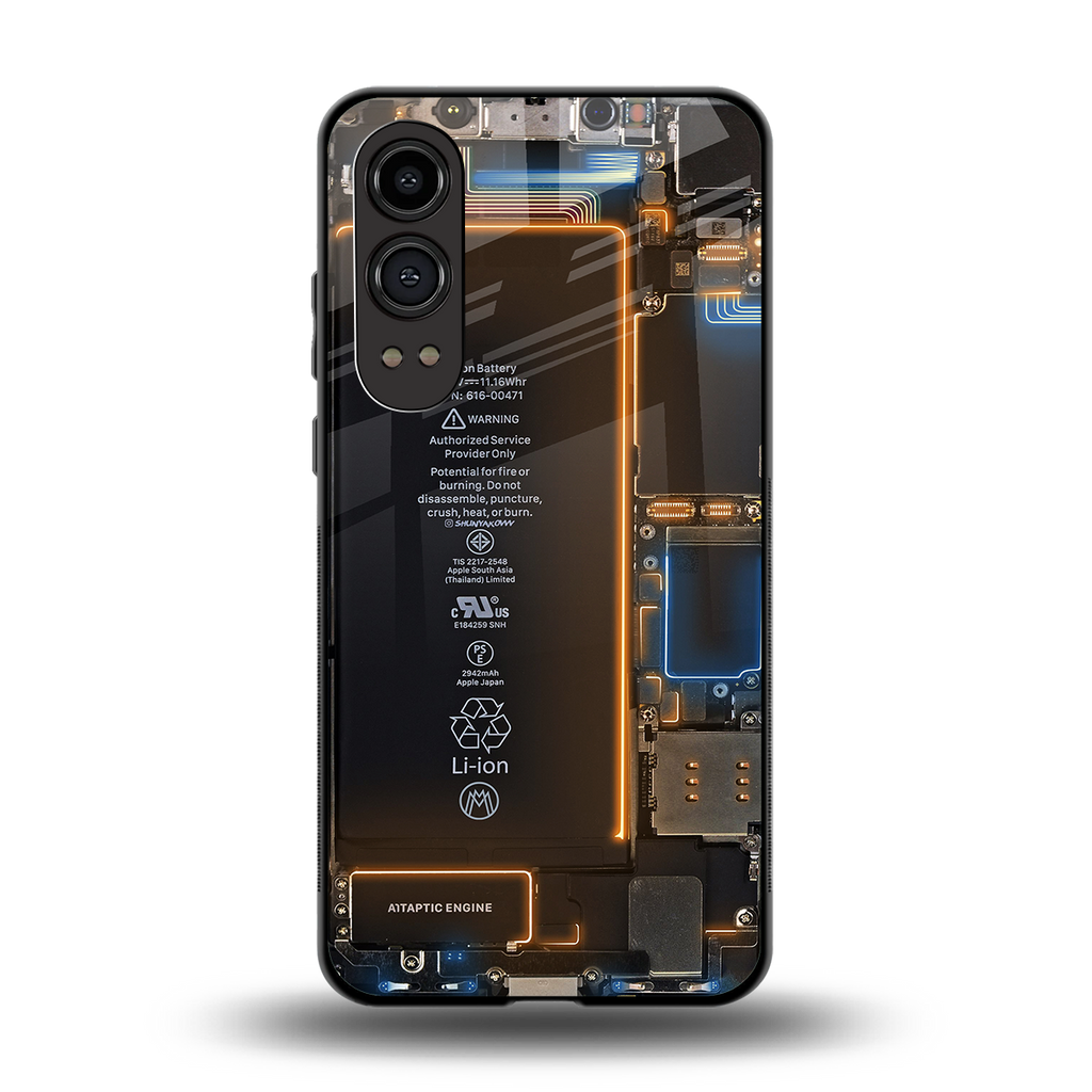 skeleton inside back phone cover | glass case for oneplus nord ce 4 lite