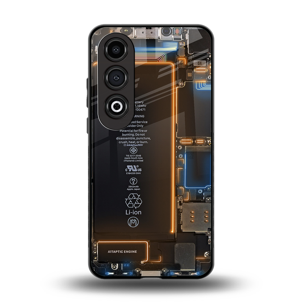skeleton inside back phone cover | glass case for oneplus nord ce 4