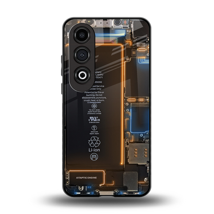 skeleton inside back phone cover | glass case for oneplus nord ce 4