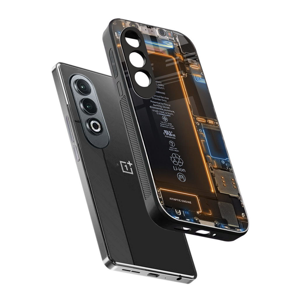 skeleton inside back phone cover | glass case for oneplus nord ce 4