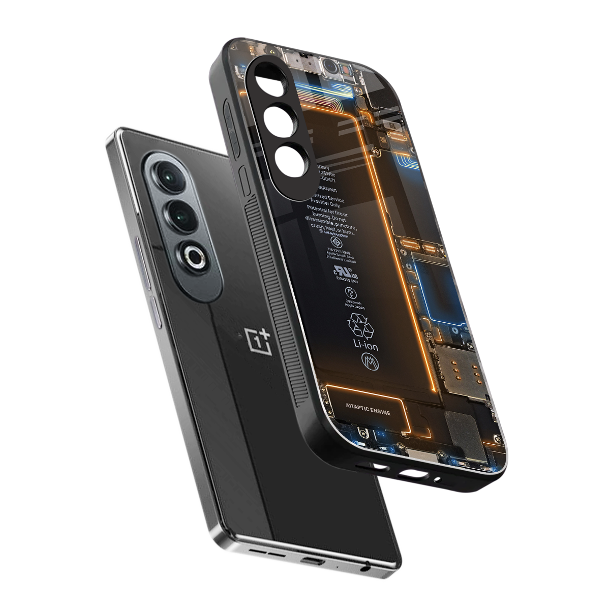 skeleton inside back phone cover | glass case for oneplus nord ce 4