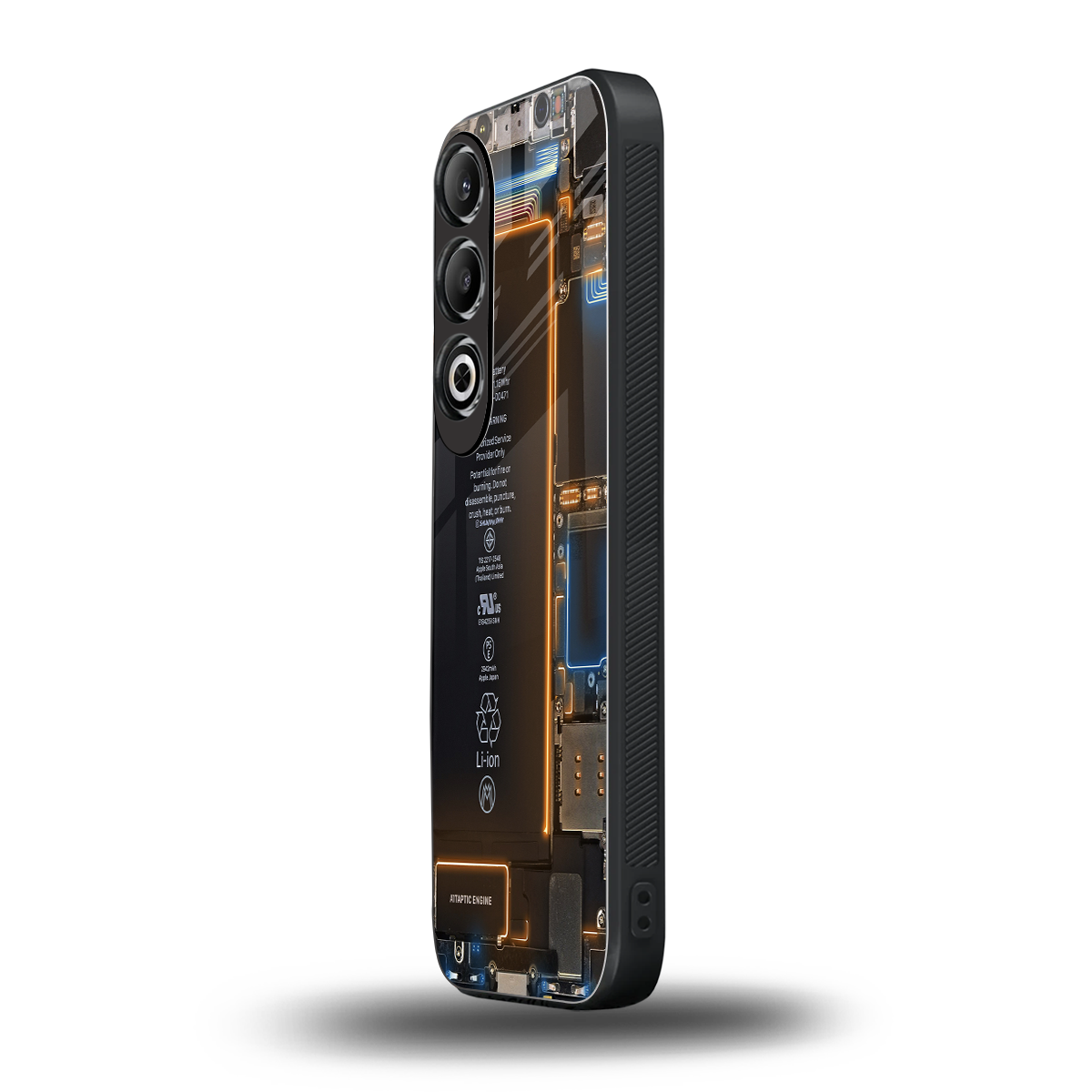 skeleton inside back phone cover | glass case for oneplus nord ce 4