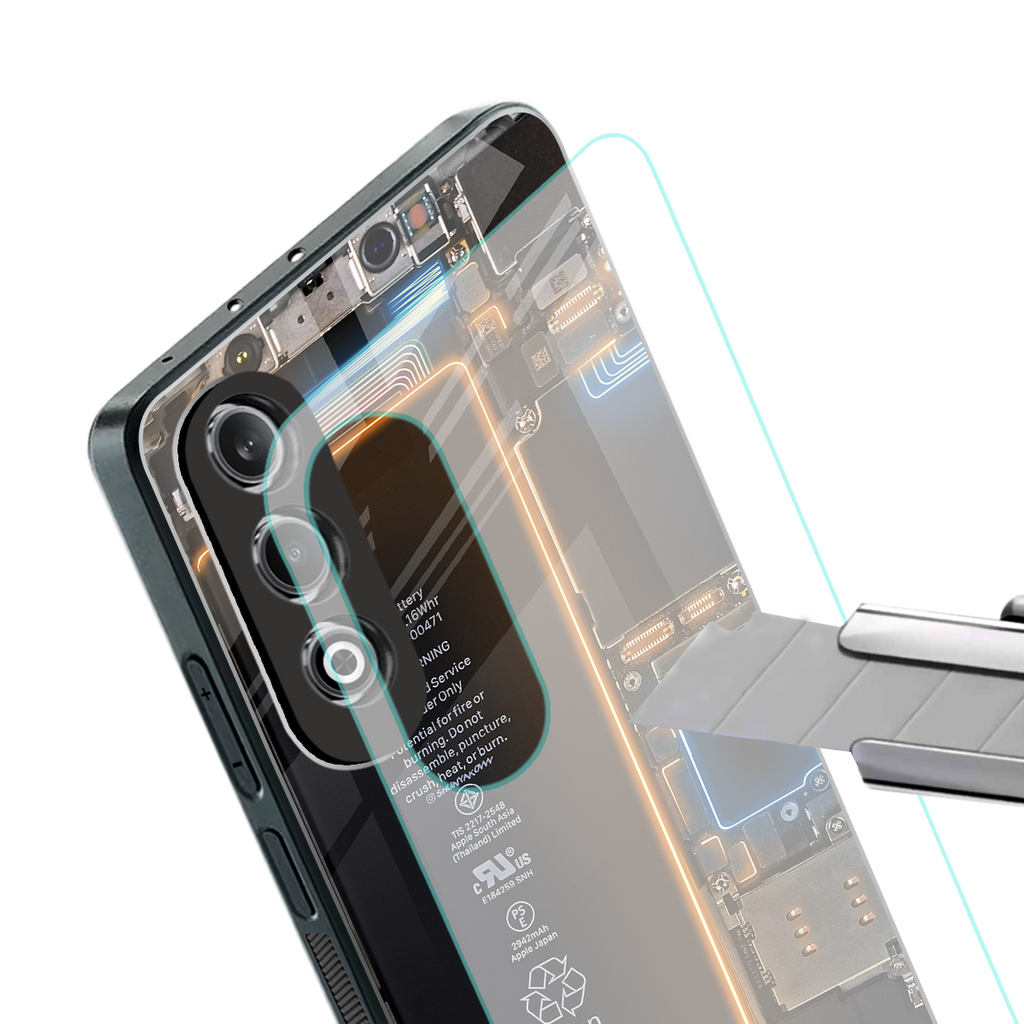 skeleton inside back phone cover | glass case for oneplus nord ce 4