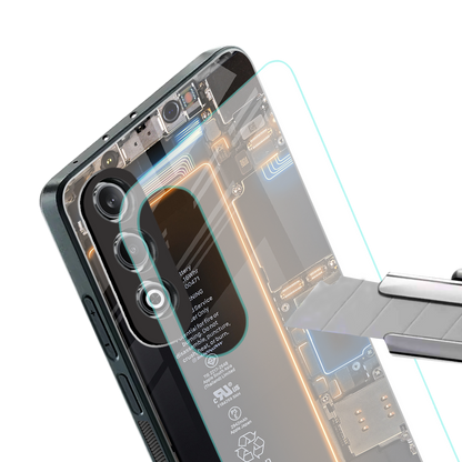 skeleton inside back phone cover | glass case for oneplus nord ce 4